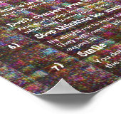 Poster 7 Règles cardinales pour la vie (Coin)