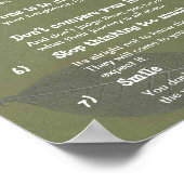 Poster 7 Règles cardinales pour la vie (Coin)