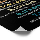 Poster 7 Règles De Vie Citations Motivationnelles Pour Ho (Coin)