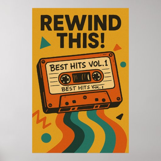 Poster 7, Rewind This!, Vintage (Devant)