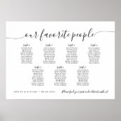 Poster 7 Tables Moderne Plan de table de nos personnes pr (Devant)