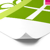 Poster 7e anniversaire - Anniversaire fille (Coin)