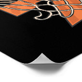 Poster 7e anniversaire Basketball 7 ans Enfant pour Birth (Coin)