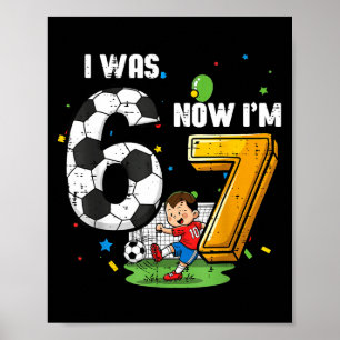 Poster 7e anniversaire était 6 7 soccer 67 mème garçons e