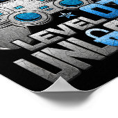 Poster 7e anniversaire garçon niveau 7 jeu vidéo déverrou (Coin)