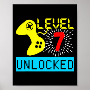 Poster 7e anniversaire T Shirt Boys Video Game Gamer Boys