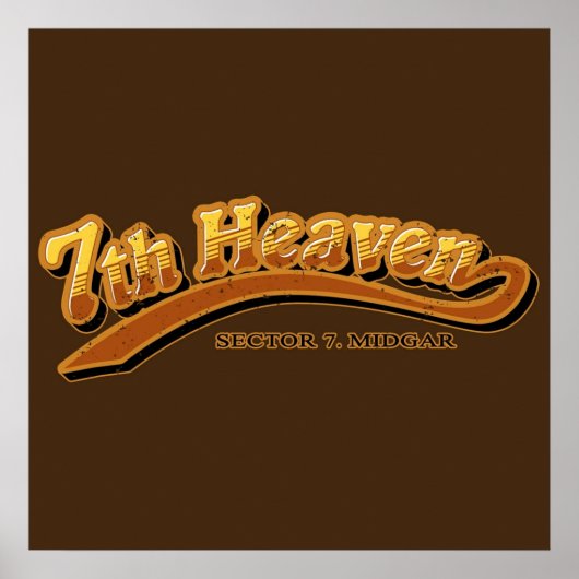 Poster 7e Heaven Bar (Devant)