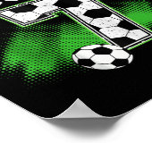 Poster 7th Birthday Boy Soccer 7 Year Old Sport 7yr Boys (Coin)