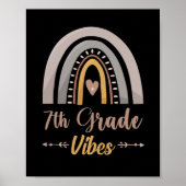 Poster 7th Grade Vibes Seventh Grade Back to School (Devant)