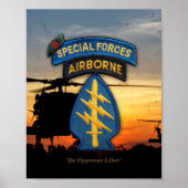 Poster 7th special forces green berets sfg sf (Devant)