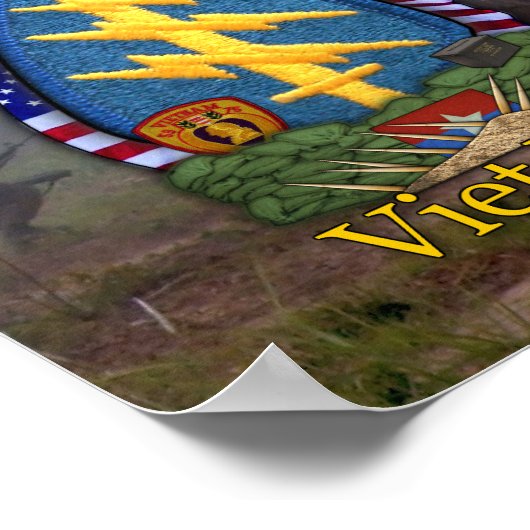 Poster 7th special forces green berets vietnam war print (Coin)