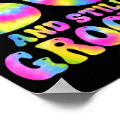 Poster 80 And Still Groovy Tie Dye 80th Birthday 80 Year (Coin)