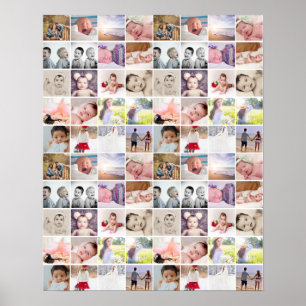 Poster 80 Collage de Photos Personnalisé (20 répétitions)