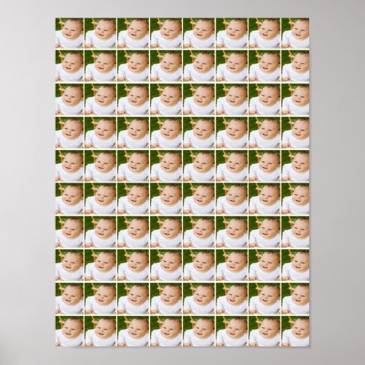 Poster 80 Collage photo individuel Personnalisé (Devant)