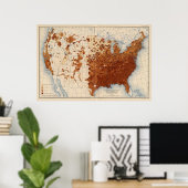 Poster 80 Proportion d'analphabètes votants noirs (Bureau à domicile)