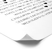 Poster 80 raisons pour lesquelles nous vous aimons 70e 60 (Coin)