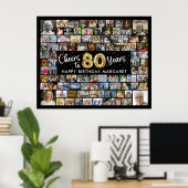 Poster 80e anniversaire 92 Photos Black Gold Cheers To Ye (Bureau à domicile)