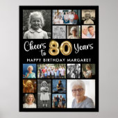 Poster 80e anniversaire Black Gold 16 Photo Cheers to Yea (Devant)