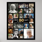 Poster 80e anniversaire Black Gold 21 Photo Cheers to Yea (Devant)