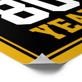 Poster 80e anniversaire Cheers & Bières à 80 ans (Coin)