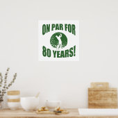 Poster 80e anniversaire de Golfer (Cuisine)