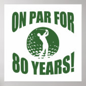 Poster 80e anniversaire de Golfer (Devant)