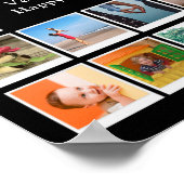 Poster 80e anniversaire Famille Modèle photo Keepsaké (Coin)