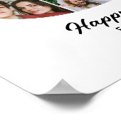 Poster 80e anniversaire Numéro 80 Collage photo Anniversa (Coin)