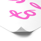 Poster 80ème anniversaire mignon pour les femmes (Coin)