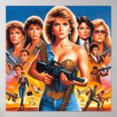 Poster 80's Action Girls (Devant)