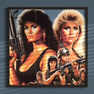 Poster 80's Action War Girls