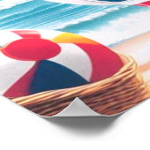 Poster 80s Athletic Summer Girl (Coin)