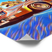 Poster 80's Lowrider Oldsmobile Cutlass Low Rider Art (Coin)