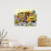 Poster 80's Old School Retro Super temps amusant! (Cuisine)