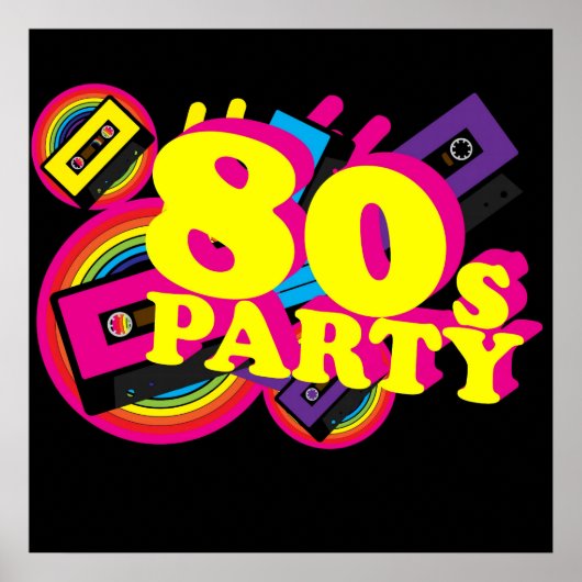 Poster 80s Partty (Devant)