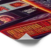 Poster 80s Retrowave Goth Girl (Coin)