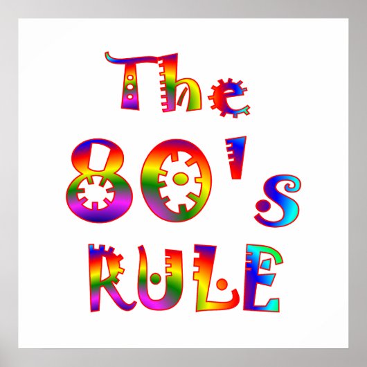 Poster 80s Rule (Devant)