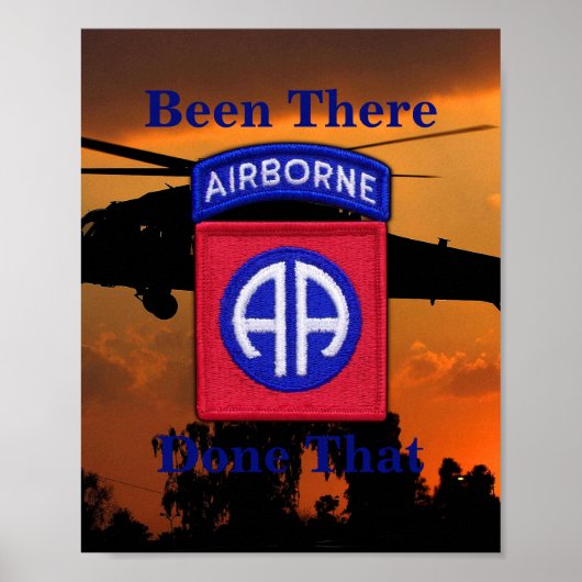 Poster 82e ABN DIV, Division aéroportée Vis aux anciens c (Devant)