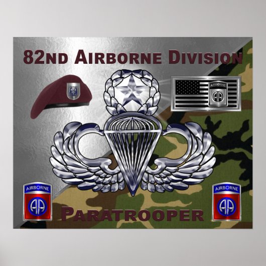 Poster 82e division aéroportée (Devant)