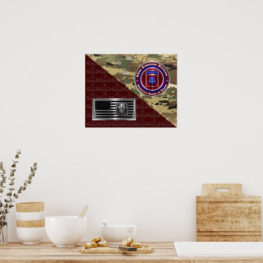 Poster 82e division aéroportée (Cuisine)