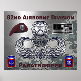 Poster 82e division aéroportée  