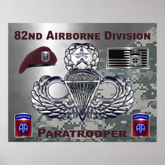 Poster 82e division aéroportée (Devant)