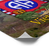 Poster 82e division aéroportée - Patch de guerre du Vietn (Coin)