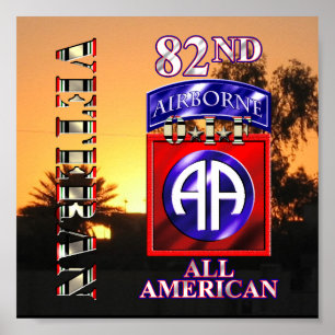 Poster 82nd Airborne Division OIF Veteran