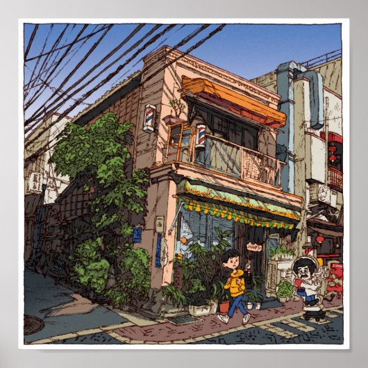 Poster 84:Barber Harutan/Kichijoji (Devant)