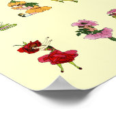 Poster 84 Enfants à fleurs (Coin)