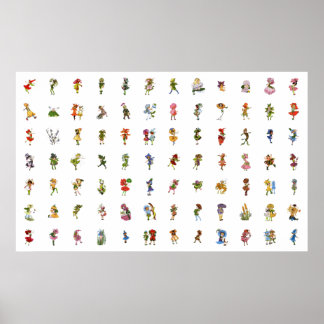 Poster 84 Enfants à fleurs