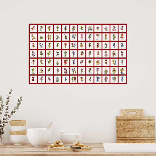 Poster 84 Enfants à fleurs (Cuisine)