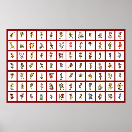 Poster 84 Enfants à fleurs (Devant)