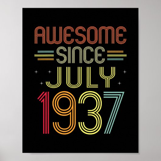 Poster 85e anniversaire Dons stupéfiant depuis Juillet 19 (Devant)